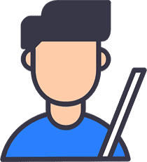 Ilustración de persona con auriculares y micrófono.